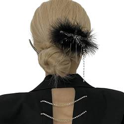 YOUNAFEN Haarnadel in Libellenform mit Quaste, chinesischer Stil, Hochzeitshaarschmuck für Damen, langes Haar von YOUNAFEN