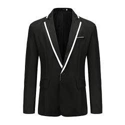 YOUTHUP Anzug Herren Sakko Sportlich Slim Fit Anzugjacke Freizeit Jackett Business Blazer für Hochzeit Party von YOUTHUP