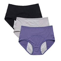 YOYI FASHION Frauen Mesh L?Cher Atmungsaktiv auslaufsicher Zeitraum H?schen 3 Pack Gr??e 42, Blau,Schwarz,Grau von YOYI FASHION