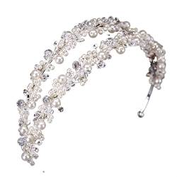 Haarnadel Haarband Legierung Braut elastische Haarbänder for Hochzeit Haarschmuck Zubehör Frauen Hochzeit Tiaras Stirnband Kopfschmuck von YPOSPDD