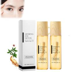 Ginseng Eye Oil Roller, Ginseng Eye Brightening Oil, Ginseng Under Eye Roller Oil Essense, Ginseng Extrac Essential Oil Brightening Under Eye Roller (2PCS) von YRGND