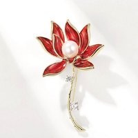 YRIIOMO Brosche Blumenbrosche für Damen, Perlenimitat-Brustblume für Strickjacken, Anzüge und Mäntel, Accessoire von YRIIOMO