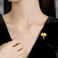 YRIIOMO Brosche Brosche Ahornblatt, Damen-Brustblume für das Befestigen von Anzügen, Bekleidungsaccessoire von YRIIOMO