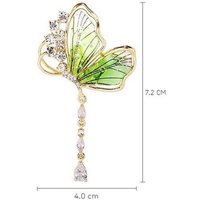 YRIIOMO Brosche Schmetterlings-Brosche für Damen, Hemd-, Anzugjacken- und Mantel, -Accessoire, exquisite und modische Brustblume von YRIIOMO