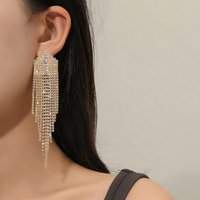 YRIIOMO Ohrhänger-Set Minimalistische lange Quastenohrringe, super funkelnde Ohrringe für, Frauen von YRIIOMO