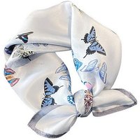 YRIIOMO Seidentuch Schmetterling fliegender kleiner quadratischer Schal, All-Match-Schal, und Schal für Damen,53*53cm von YRIIOMO