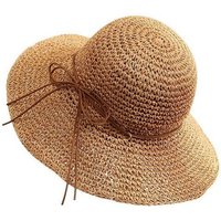 YRIIOMO Sonnenhut Damen-Strohhut mit breiter faltbarer Krempe, ein Sonnenschutz -Sonnenhut für Strand und Sonne. von YRIIOMO