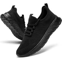 YRLTYO Schuhe Damen Sportschuhe Turnschuhe Laufschuhe Sneakers Tennisschuhe Fitnessschuhe Walkingschuhe Slip On Leichte Schwarz 36 von YRLTYO