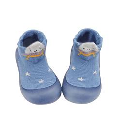 YSSH Babyschuhe Lauflernschuhe Mädchen- Kinder Schuhe Kleinkind Jungen Mädchen 1-2 Jahre Anti-Rutsch-Socke Stiefel Slipper Boden Socken Babybodenschuhe, 22 EU, Blau von YSSH