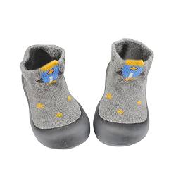 YSSH Babyschuhe Lauflernschuhe Mädchen- Kinder Schuhe Kleinkind Jungen Mädchen 1-2 Jahre Anti-Rutsch-Socke Stiefel Slipper Boden Socken Babybodenschuhe, 22 EU, Grau von YSSH
