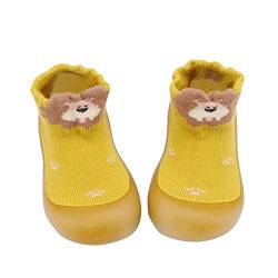 YSSH Babyschuhe Lauflernschuhe Mädchen-Kinder Schuhe Kleinkind Jungen Mädchen Lauflernschuhe Babyschuhe 1-2 Jahre Anti-Rutsch-Socke Schuhe Stiefel Slipper Boden Socken Babybodenschuhe, Gelb, 26 EU von YSSH