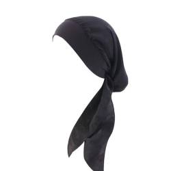 YSTrillion Kopftuch Turban Damen Sommer Bedruckte Schal Turban Kopftücher Headwear Elastische Kopfbedeckung Chemo Damen für Chemo Haarausfall (grau) von YSTrillion