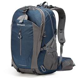 YTL Wasserdichter Wanderrucksack für Herren Damen 40L leichte Outdoor-Tasche Rucksack geeignet für Reisen und Camping, Königsblau（misst 21,3 x 13,8 x 9,1 Zoll） von YTL