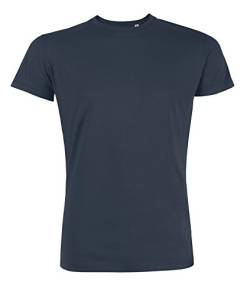 Herren Rundhals Tshirt aus 100% Bio-Baumwolle- in diversen Farben Schwarz und Weiß bis 2XL - organic, Herren Bio Shirt, Herren Bio T-Shirt (L, India ink Grey) von YTWOO