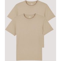 YTWOO T-Shirt 2er Pack, Männer T-Shirt Basic, schwere Bio-Baumwolle, 220g/m² von YTWOO