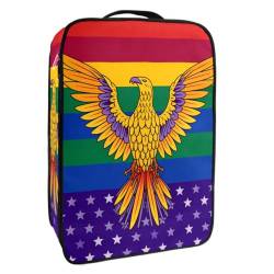 Reise Schuhtasche,wasserdichter tragbarer Organizer zur Aufbewahrung von Schuhen,USA-Flaggenliebe ist Liebe Stripes von YTYVAGT