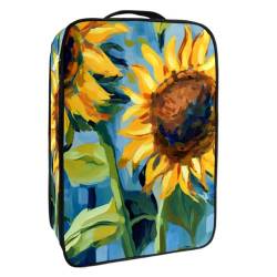 Reise Schuhtasche,wasserdichter tragbarer Organizer zur Aufbewahrung von Schuhen,aquarellpflanze Sonnenblumen Blumen von YTYVAGT