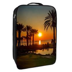 Schuhtaschen für die Reise,Reiseschuhtaschen zum Verpacken,Schuhreisetasche,Strand Sonnenuntergang Gras Landblick von YTYVAGT