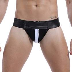 YUFEIDA Herren Boxer Slips Unterwäsche Schwarz Dessous Bikini Strings Höschen von YUFEIDA