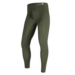YUFEIDA Herren Lange Unterhosen mit Weichbund transparent Hose Unterwäsche Strumpfhose Leggings (L, Green) von YUFEIDA