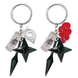 2 Stück Schlüsselanhänger,Anhänger für Schlüssel,Anime Cartoon Schlüsselanhänger,Schlüsselanhänger Organizer,Anhänger Metall Schlüsselanhänger,Kinder Schlüsselbund,zum Rucksäcken,Handtaschen,Autos von YUGHAY