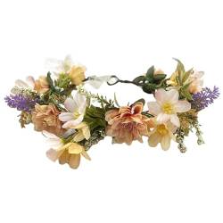 Brautblume für Hochzeit, Blumen-Haarband, Braut, Blumen-Haarbänder, Damen-Blumengirlanden für besondere Feiern, Hochzeits-Kopfschmuck von YUHANGCIYE