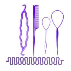 Französischer Zopf-Werkzeug, Schwanzkamm, Stecknadel, Schwanz, Flechtkämme für Frauen, Haarstyling, Flechtkamm-Set von YUHANGCIYE
