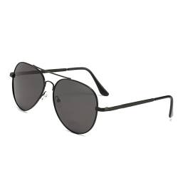 YUIOOISH Polarisierende Sonnenbrille Männer, Metallrahmen Vintag UV400 Schützende Sonnenbrillen für Fahren, Urlaub (B1-BLACK) von YUIOOISH