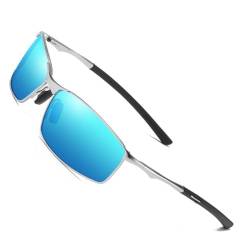 YUIOOISH Polarisierte Sonnenbrille für Männer und Jugendliche, UV400 Mode Sonnenbrille für Autofahrer, Metallrahmen coole Sportbrille, K01 von YUIOOISH