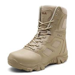 YUKTOPA Herren Military Stiefel Taktische Stiefel Atmungsaktive Verschleißfeste Wasserdicht Outdoor Tactical Arbeit Stiefel Wanderstiefel Trekkingstiefel von YUKTOPA