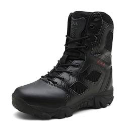 YUKTOPA Herren Military Stiefel Taktische Stiefel Atmungsaktive Verschleißfeste Wasserdicht Outdoor Tactical Arbeit Stiefel Wanderstiefel Trekkingstiefel von YUKTOPA