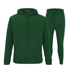 YULONGESS Herren Jogginganzug Zweiteiler Freizeitanzug mit Reißverschluss Sportbekleidung Kordelzug Casual Winter Sweatshirt Jacken Sets Jogging-Hose Kapuzenpullover Trainingsanzug Sweatjacke von YULONGESS