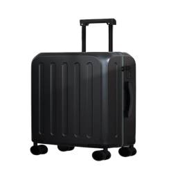 YUMIONB Koffer Koffer mit Universalrädern, Koffer, Boarding-Code-Box, Herren- und Damentaschenkoffer, Trolley-Koffer Suitcase (Color : Black, Size : 20) von YUMIONB