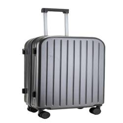 YUMIONB Koffer Multifunktionaler Koffercode, Koffer Mit Universalrädern Und Trolley, Robuster Und Langlebiger Koffer Suitcase (Color : Gray, Size : A) von YUMIONB