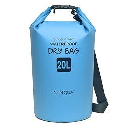 YUMQUA Dry Bag Wasserdichter Tasche 5L 10L 20L 30L 40L wasserdichte Beutel Packsack für Kajak Boot Angeln Rafting Camping Snowboarden Schwimmen Wassersport von YUMQUA