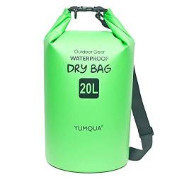 YUMQUA Dry Bag Wasserdichter Tasche 5L 10L 20L 30L 40L wasserdichte Beutel Packsack für Kajak Boot Angeln Rafting Camping Snowboarden Schwimmen Wassersport von YUMQUA