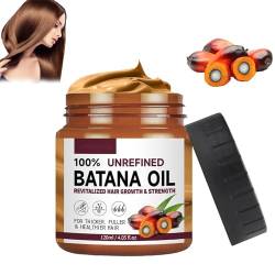 Batana Oil Hair Treatment Conditioner Leave in Botanical Extracts & Vitamins, Batana Oil for Hair Conditioner for Men & Women, Promotes Hair Strength & Resilience (1 Pcs) von YUNCUIMU