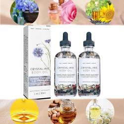 Crystal Irie Body Oil For Women, Crystal Irie Body Oil, Crystal Irie Oil Perfume for Women, Jasmine,Orchid,Black Amber,CornFlower,Rose Petals (2 Pcs) von YUNCUIMU