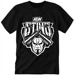 Aew Sting T Shirt The Icon Men Black L von YUNDONG