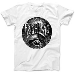 Frightwig Inspired T-Shirt 100% Cotton As Worn by Cobain White S von YUNDONG