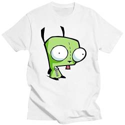 Gir - Hoodie (Invader Zim) T Shirt Invader Zim Tee Dog Robot nicktoon Nicktoons Cartoon Cartoons Scene 2000s Invader White L von YUNDONG