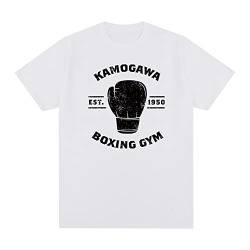 Hajime No Ippo KBG Design Gray T-Shirt Vintage Makunouchi Ippo Cotton Men Tee Tshirt White L von YUNDONG