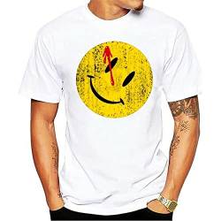 Man Clothing Bloody Button Sweatshirt T-Shirt Watchmen Heroes Comedian TV Smile The White XL von YUNDONG