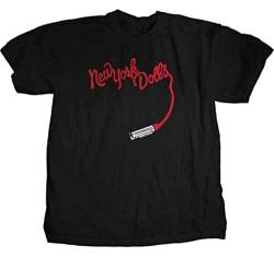 New York Dolls Lipstick Logo T Shirt Black XXL von YUNDONG