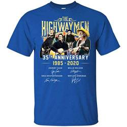 The Highwaymen T Shirt Funny Birthday Cotton Tee Vintage Gift Men Sapphire L von YUNDONG