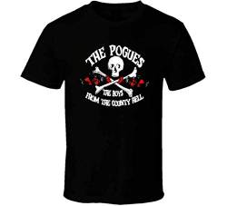 he Pogues - Anchor Logo Shirt Black White Tshirt Men's Black 3XL von YUNDONG
