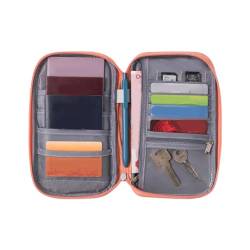 YUNNESS Stilvoller Dokumenten Organizer Aus Hochwertigem Material Reisebrieftasche Familien Passhülle Ideal Für Jetsetter Reisekarten Organizer Mit Großer Kapazität von YUNNESS