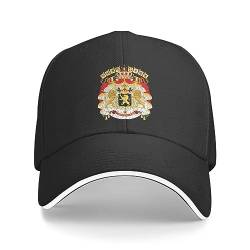 YUONME Baseballmütze Benutzerdefinierte belgische Flagge Baseballkappe Sport Männer Frauen verstellbar Ich Liebe belgisches Wappen Nationales Emblem Papa Hut Herbst Geschenk von YUONME