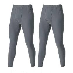 YUSHOW 2er Pack Lange Unterhosen Herren Thermohose Winter Funktionsunterwäsche Herren Ultra Weich Warme Unterwäsche Ski Leggings von YUSHOW