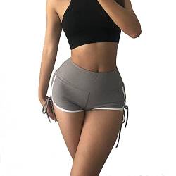 YUTILA Damen Mini Sport Kurze Shorts Tights Laufwshorts für Yoga Fitness Shorts von YUTILA